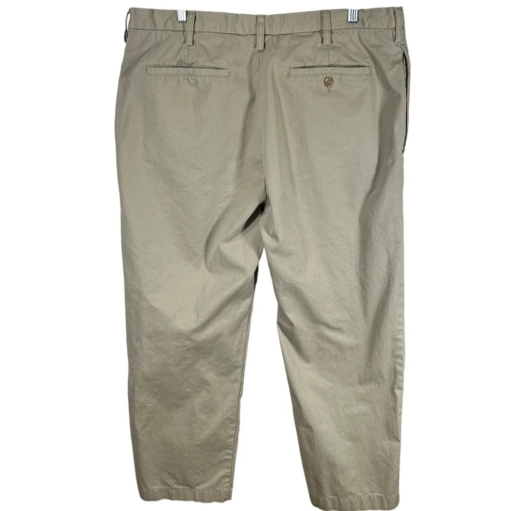 Banana Republic Mens 38x32 Khaki Tan 100% Cotton Chino Pants Trousers